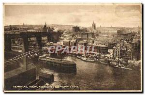 Old Postcard General View Newcastle on Tyne