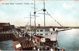 Postcard BOAT SCENE Venice California CA AI4345