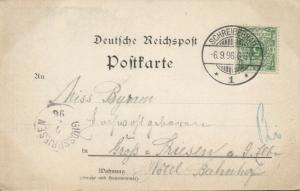 poland germany, SCHREIBERHAU im Riesengebirge, Hotel Reifträger (1896) Stamp