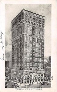 Farmers Bank Building Pittsburg, USA  Bank Postcard