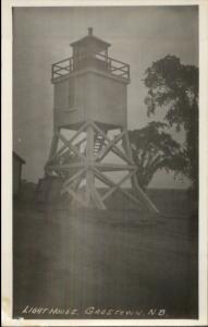 Gagetown NB New BrunswickLighthouse Real Photo Postcard