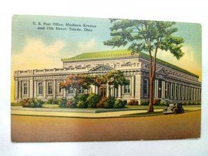 Vintage Postcard US Post Office Madison Ave. & 13th Street Toledo Ohio