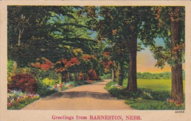 Greetings From Barneston Nebraska 1942