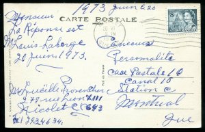 h4128 - NICOLET Quebec Postcard 1934 Seminaire by Masselotte