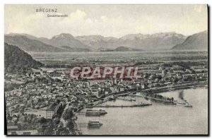 Old Postcard Bregenz Gesamtansicht