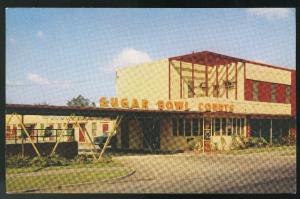 New Orleans LA Sugar Bowl Court Motel Vintage Chrome H.S. Crocker Postcard