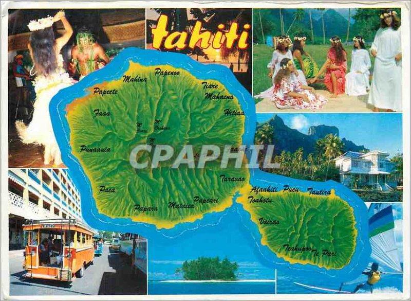 Postcard Modern Tahiti