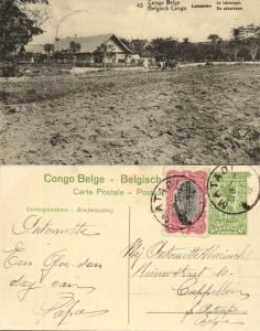 belgian congo, LUSAMBO, Plowing (1922) Postcard (45)