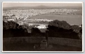 Palma Isle of Mallorca Spain Panoramic View RPPC Postcard M37