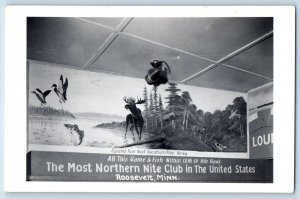 Roosevelt Minnesota Postcard RPPC Photo Northern Nite Club In The United States