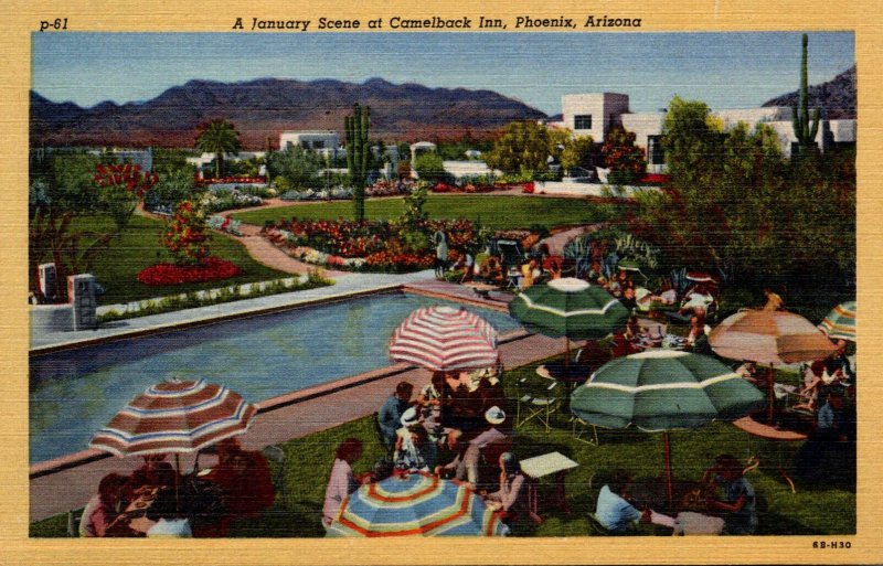 Arizona Phoenix January Scene At Camelback Inn Curteich