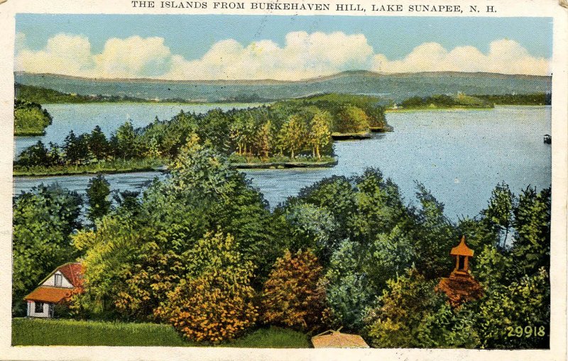 NH - Lake Sunapee. Islands from Burkehaven