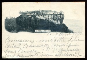 dc1963 - GERMANY Siddilienberg Postcard 1898 Mountain View