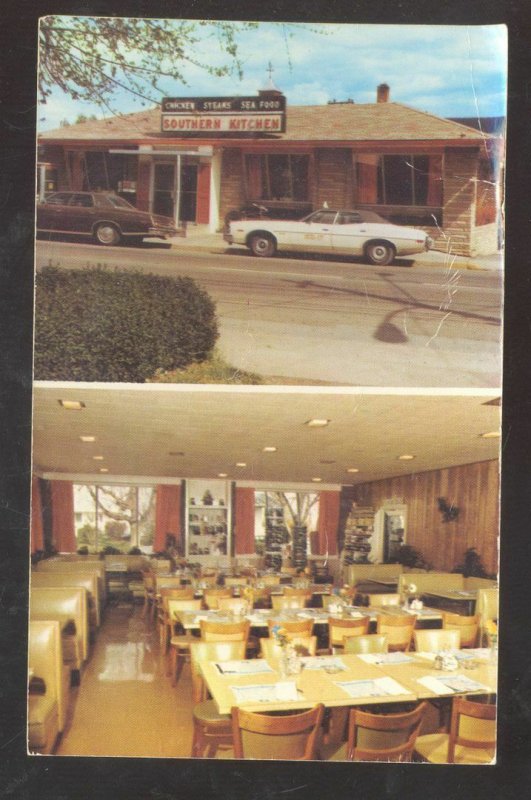 NEW MARKET VIRGINIA SOUTHERN KITCHEN RESTAURANT INTERIOR ADVERTISING POSTCARD