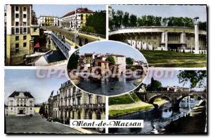 Old Postcard Mont De Marsan Place Du March The Theater