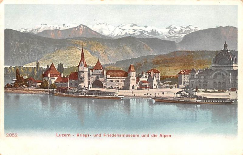 Luzern Kriegs Switzerland Writing on back 