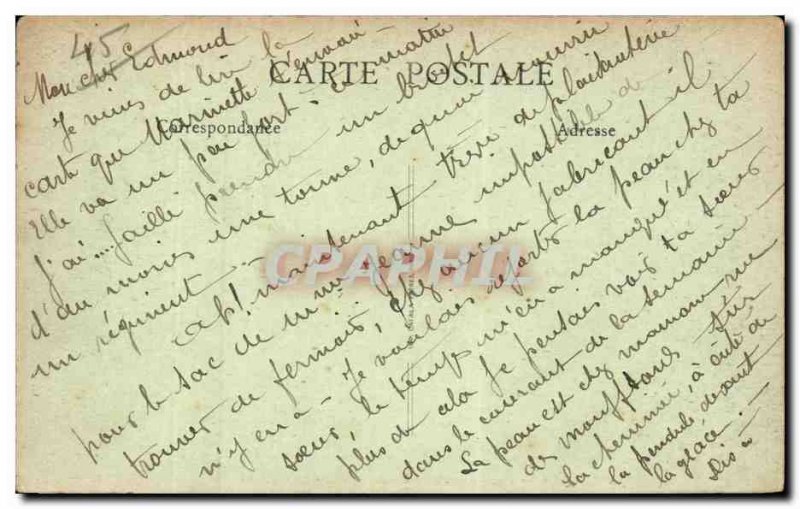 Old Postcard The castle Malesherbes