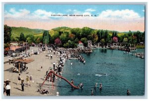 Rapid City South Dakota Postcard Canyon Lake Exterior View c1940 Vintage Antique