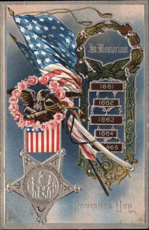 Decoration Day American Civil War Patriotic Vintage Postcard