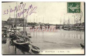 Old Postcard Deauville Yacht Basin