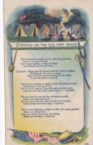 Song Card Tenting On The Old Camp Ground