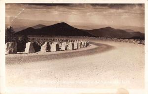 Adirondacks New York view of Whiteface Memorial Hwy real photo pc Z25209