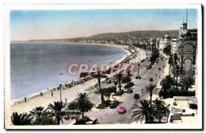 Old Postcard Nice Promenade Hotels