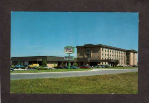 OH Columbus Ohio Rodeway Inn Hotel Motel Stage Door Restaurant Postcard