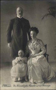 De Koninklijke Familie WILHELMINA & FREDERICK ROYALTY REAL PHOTO c1910 RPPC