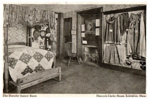 The Dorothy Quincy Room Hancock Clarke House Massachusetts Postcard Posted 1940