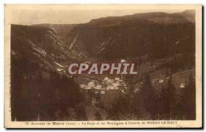 Old Postcard surroundings Morez The Doye and Montagnes I & # 39entree Morez High