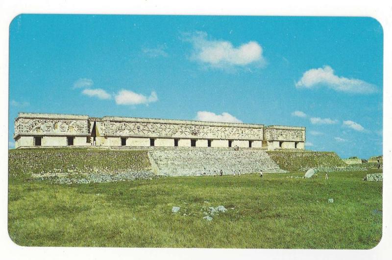 Mexico Uxmal Yucatan Governors Palace Vintage Postcard