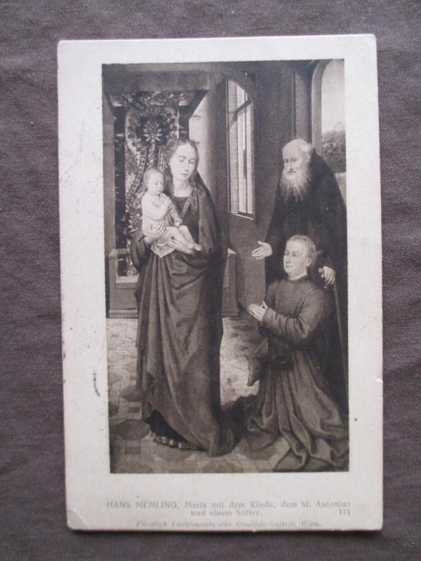 1907 Austria Picture Postcard- Hans Memling Painting-Read English Message (VV54)