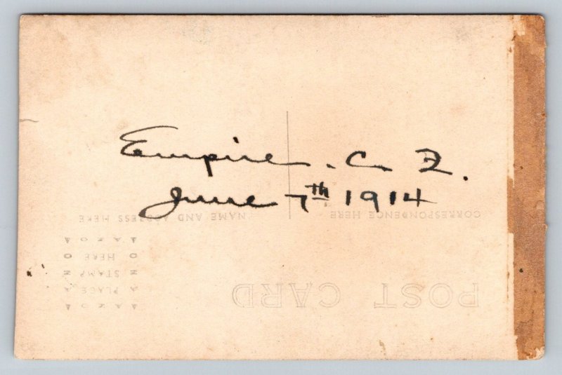 RPPC  1914  Empire Coffee Company?    Postcard