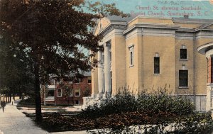 F87/ Spartanburg South Carolina Postcard 1914 Southside Baptist Church