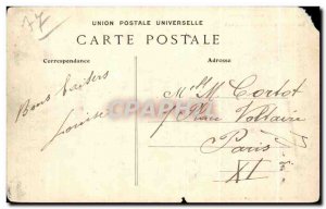 Old Postcard Moret sur Loing The River downstream from Bridge