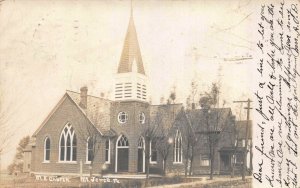 Real Photo Postcard M.E. Church in Mt. Jewett, Pennsylvania~121642