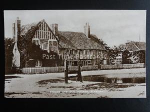 Hertfordshire ALDBURY Stocks & Old Houses - Old RP Postcard