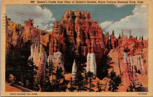Queen's Castle Floor of Queen's Garden Bryce Canyon National Park UT Postcard