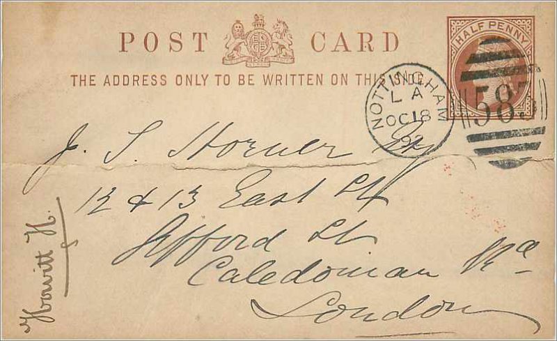 Entier Postal Stationery Postal Great Britain 1892 Great Britain Nottingham