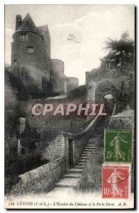 Postcard Old Luynes I and L Escalier du Chateau and the Porte Doree