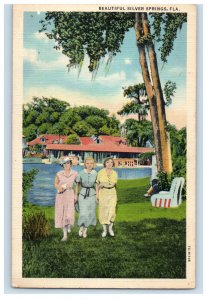 c1940s Beautiful See Silver Springs Florida FL Vintage Unposted Postcard
