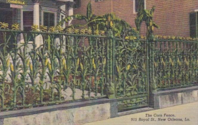 Louisiana New Orleans The Corn Fence On Royal Street Curteich