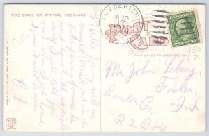 Aberdeen South Dakota~Brown County Courthouse~Iron Fence~c1910 Postcard