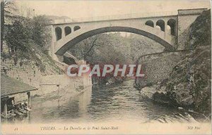 Postcard The Old Thiers Darolle and Pont Saint Roch Lavandieres