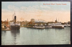 Mint Toronto Canada Color Picture Postcard Bay Street Wharf