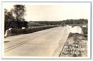 1943 On US # 11 Car Sioux Rapids Marathon Iowa IA RPPC Photo Vintage Postcard