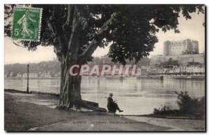 Old Postcard Saumur Le Coteau View from Chestnut