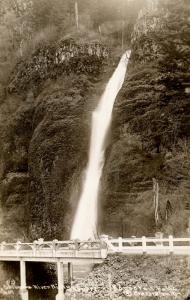 OR - Columbia River Highway. Horsetail Falls.   *RPPC