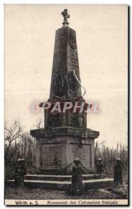 Old Postcard Worth moument of Cuirassiers French Army